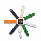 CROWN XT20 Series 10 Smart Watch 7+1 Combo – 2.01” Big Display with 7 Straps & Bluetooth Calling